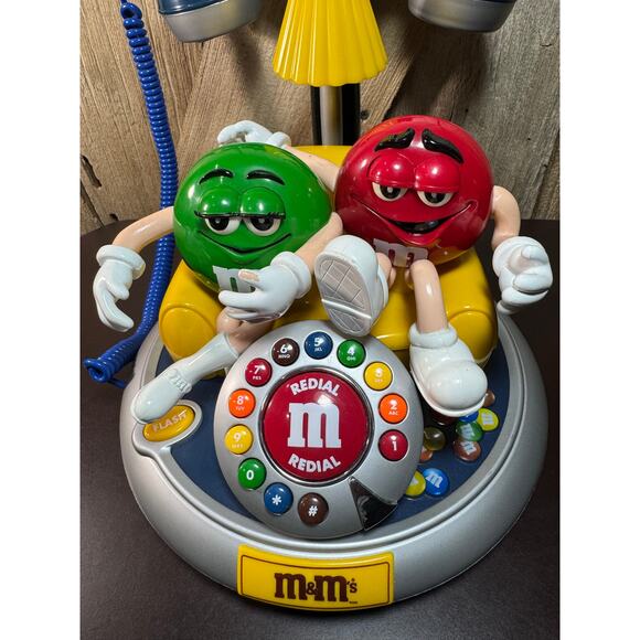 Mars M&M’s Telephone Vintage Corded Desk Phone Working Open Box Red & Green - Picture 7 of 15